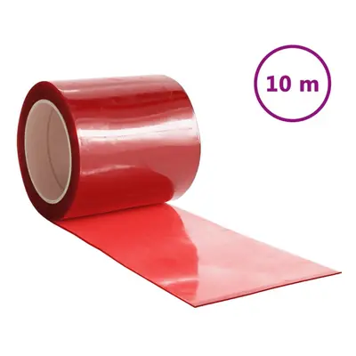 (red, x 1.6 mm (10 m)) vidaXL Strip Curtain Roll Privacy Window Covering Pedestrian Door Strip P