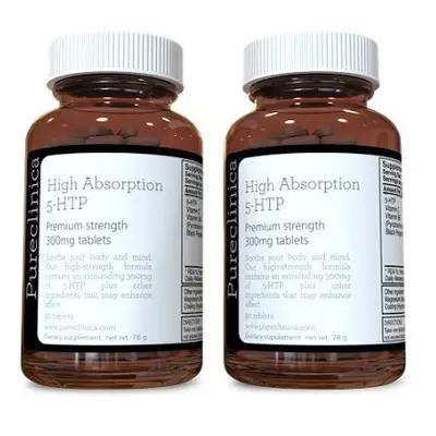 5HTP 300mg x Tablets (2 bottles of 90) - Months Supply