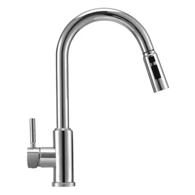 (Chrome) Modern Single Handle Kitchen Faucet