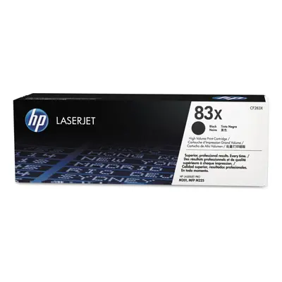 HP CF283X 83X High Yield Original LaserJet Toner Cartridge, Black, Single Pack