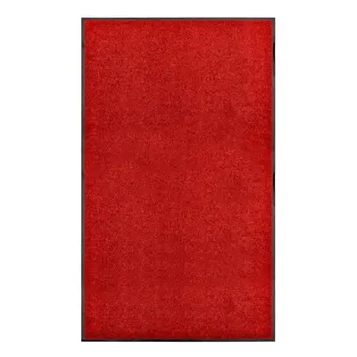 vidaXL Doormat Washable Red Home Garden Barrier Entrance Rug for Front Door