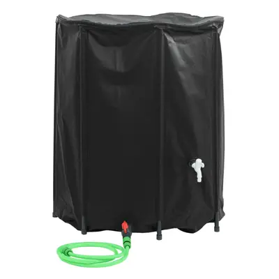 (black) New Collapsible Rain Water Tank Storage with Garden Hose750/500/250LSelectable