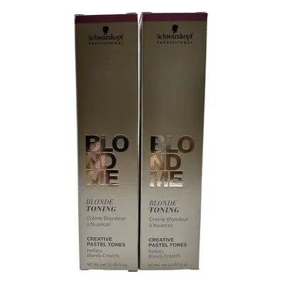 Schwarzkopf BlondeMe Blonde Toning Creative Pastel Tones Apricot 2.02 OZ pack