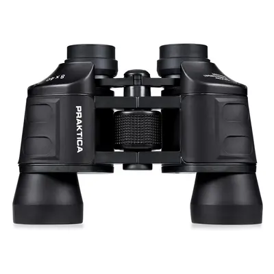 Praktica Falcon 8x40mm Porro Prism Field Black Binoculars - Fully Coated Lenses, Sturdy Construc