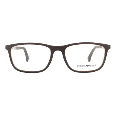 Emporio Armani Glasses Frames EA3069 Rubber Brown Men