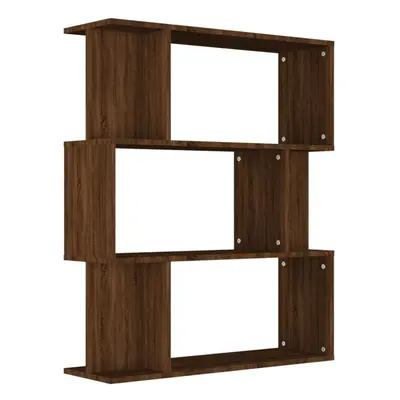 (Brown oak) vidaXL Book Cabinet/Room Divider Engineered Wood Home Stand Multi Colours