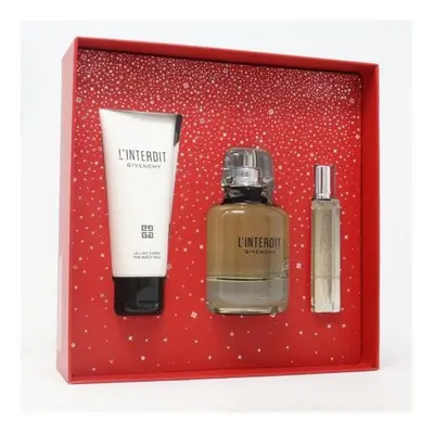 Givenchy L'Interdit Pcs Set: 2.7 Eau De Parfum Sray + 0.42 Eau De Parfum Spray + 2.5 Body Milk (