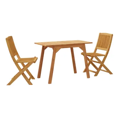 vidaXL Garden Dining Set Piece Outdoor Table and Chair Solid Wood Acacia