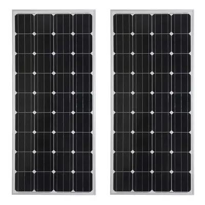 (150w x ) Solar Panels Premium Mono PV Photo-voltaic Panel Connectors Boat Caravan