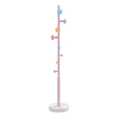 (pink) vidaXL Coat Stand Coat Rack Clothes Stand Coat Hanger Pink Powder-coated Iron