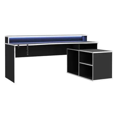 Loadout Black Storage Gaming Desk Shelves with Colour Changing LED