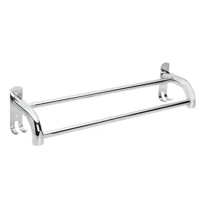 (Dual row) 50cm Stainless Steel Bath Shelf Wall Mounted Towel Rail Rack Single Double Shelf for 