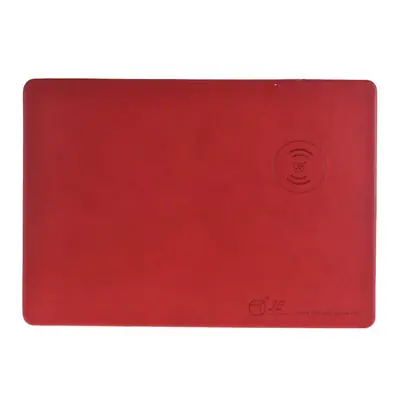 (Red) Wireless Charging Mouse Pad Qi Standard