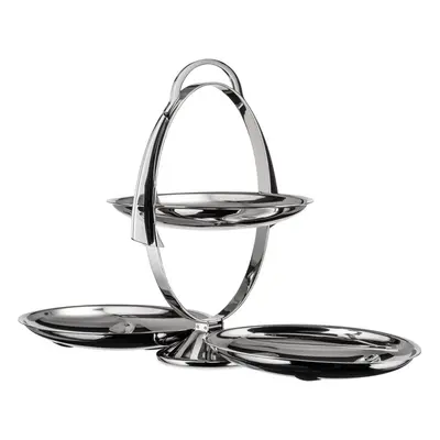 Alessi | AM37 Anna Gong, Folding Stand, 18/10 Steel, Polished,27 centimeters