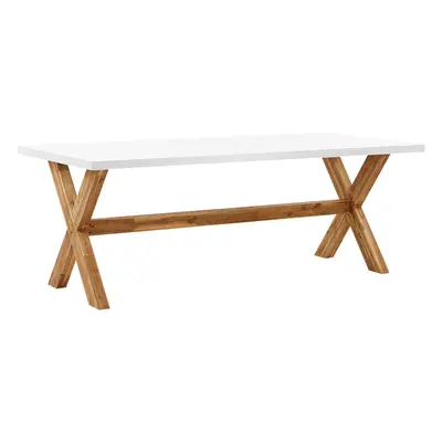 Concrete Garden Table x cm White OLBIA