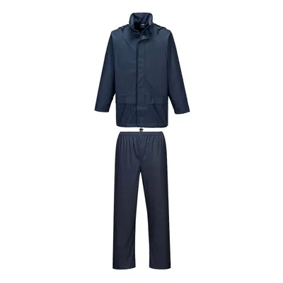 (Navy, XL) Portwest Sealtex Essential Rainsuit (2 Piece Suit)