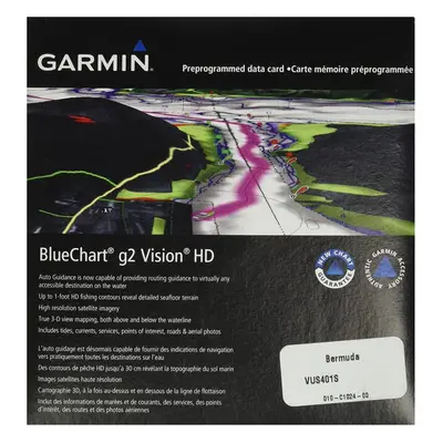 Garmin BlueChart g2 Vision Bermuda Saltwater Map microSD Card