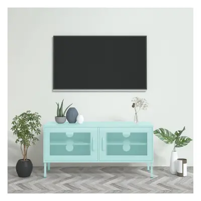 vidaXL TV Cabinet Mint Steel Home Stereo Hifi Cabinet Media Unit TV Stands