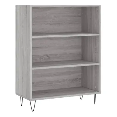 (grey sonoma) vidaXL Bookcase Storage Unit Sideboard Bookshelf Concrete Grey Engineered Wood