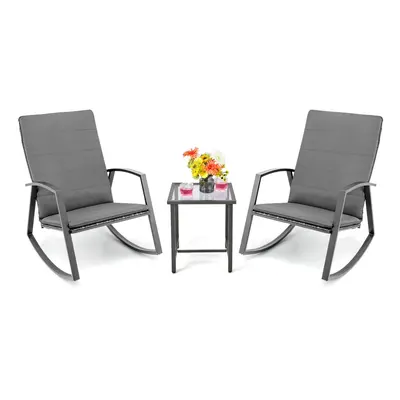 3 Pieces Patio furniture Set Outdoor PE Rattan Conversation Set