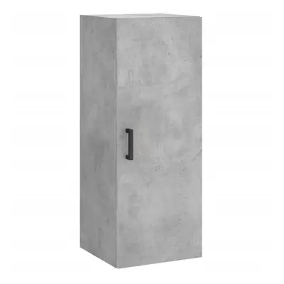 (concrete grey) vidaXL Wall Mounted Cabinet Storage Cabinet Side Cabinet Black Engineered Wood