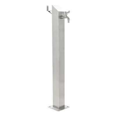 vidaXL Garden Water Column Stainless Steel Square 95cm Watering Irrigation