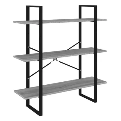 (grey sonoma, x x cm) vidaXL High Cabinet Bookcase Storage Cabinet Display Rack Shelving Bookshe