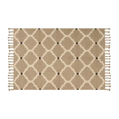 Jute Area Rug x cm Beige ORENCIK