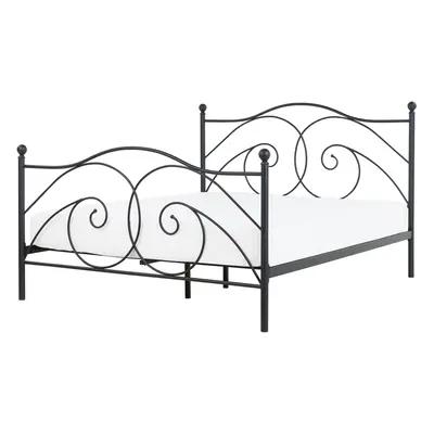 Bed DINARD x cm (EU King Size) Metal Black