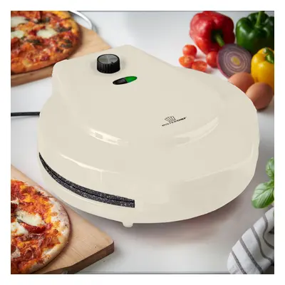 MisterChef Pizza Maker 1450W Ceramic Plates, Inch / 30cm, 2,3 Cream