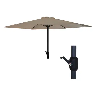 (Taupe) 2.7m Shanghai Garden Umbrella Sun Shade Parasol