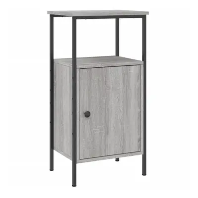 (grey sonoma) vidaXL Bedside Cabinet Side Bed Table Nightstand Sonoma Oak Engineered Wood