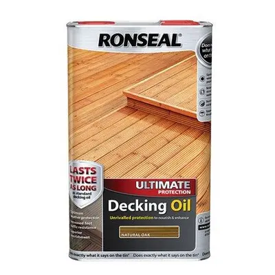 Ronseal Ultimate Protection Decking Oil Natural Oak Litre