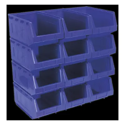 Plastic Storage Bin x x 165mm - Blue Pack of