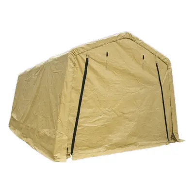 Car Port Shelter - 3m x 5.2m x 2.4m - Heavy Duty Tarpaulin - Double Zip Door