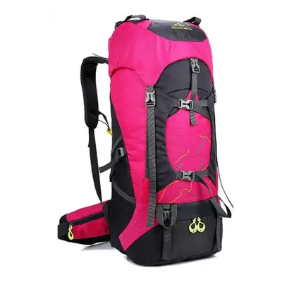 (Pink, 50-70L) Sport Bag Outdoor Hiking Backpack Multipurpose Camping Bags,Large Capacity Travel