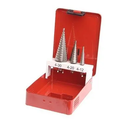 Faithfull FAISDSET3 HSS Step Drill Bit Set of 4mm to 30mm