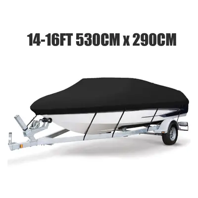 (14-16ft) 11-22ft Barco Boat Cover Anti-UV Waterproof Heavy Duty 210D Marine Protector Trailerab