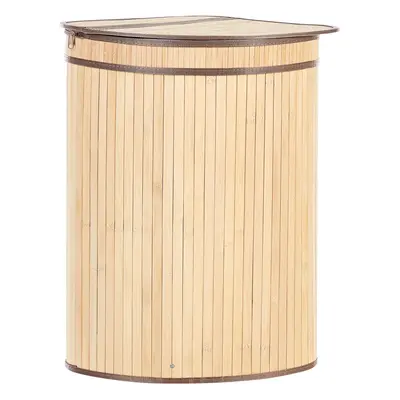 Bamboo Basket with Lid Light Wood BADULLA