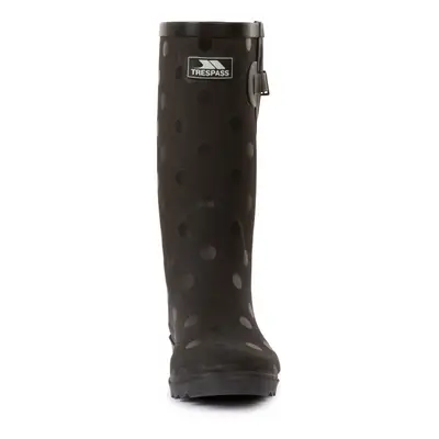 (3 UK, Black) Trespass Womens/Ladies Elena Polka Dot Wellington Boots