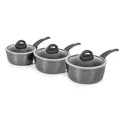 Tower T81212 Saucepan Set, Cerastone, Graphite, Piece