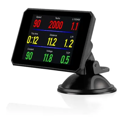 Head up Display OBD Smart HUD Auto Digital Meter OBD2 Port Warning Windshield Alarm System