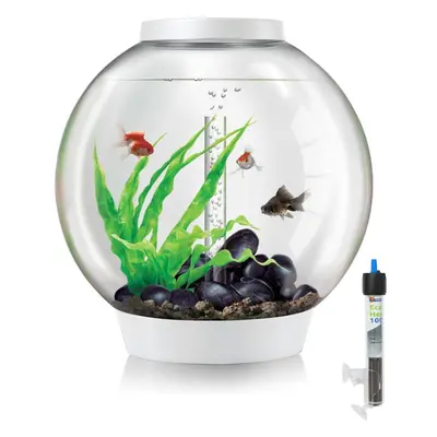 biOrb Classic 60L Aquarium in White with MCR LED Lighting and Heater Pack