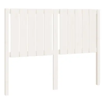 vidaXL Solid Wood Pine Bed Headboard White 125.5x4x100 cm Wooden Bed Header