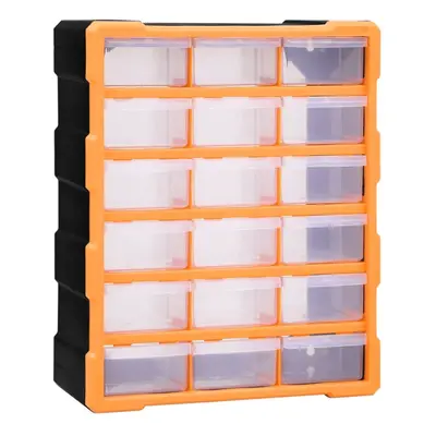 vidaXL Multi-drawer Organiser with Middle Drawer Storage Cabinet Tool Box