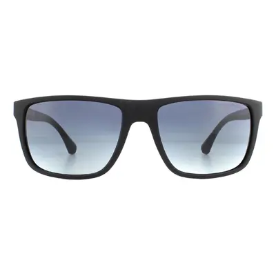 Emporio Armani Sunglasses EA4033 58644L Black and Rubber Blue Blue Gradient