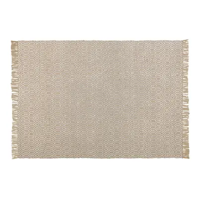 Jute Area Rug x cm Beige POZANTI