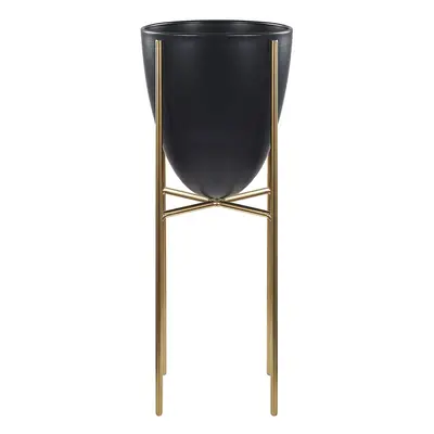 Elevated Plant Pot LEFKI Metal Black