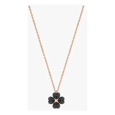 Flower Pendant Double-sided And Petal Rose Chain Women Light Necklace