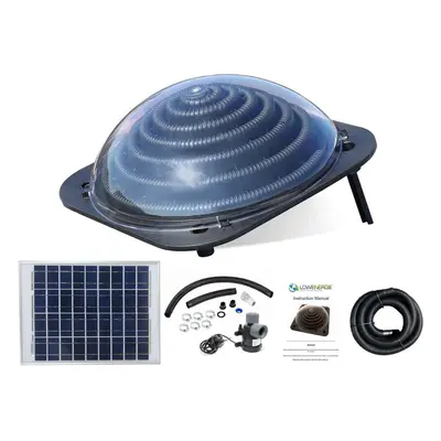 Solar Thermal Water Pool Dome, Pump and Solar Panel Kit for paddling, swimming pool and hot tub